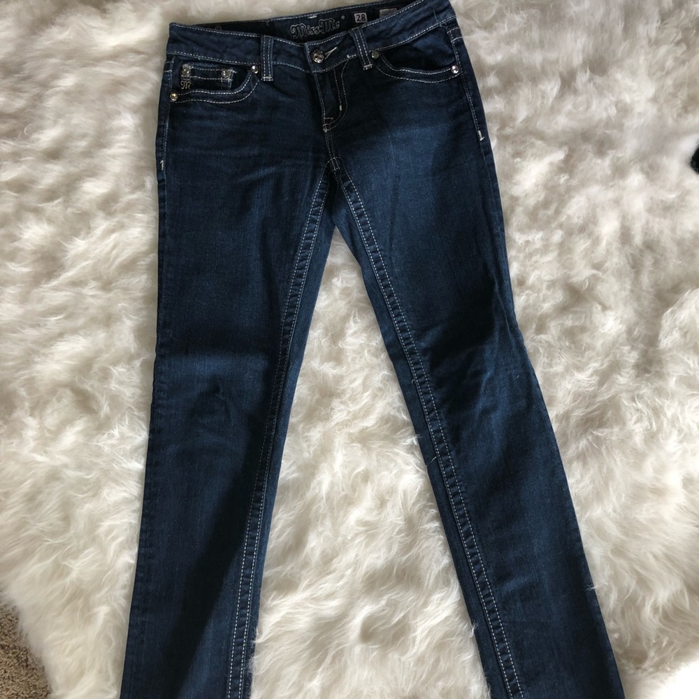 Miss Me blue denim skinny  jeans